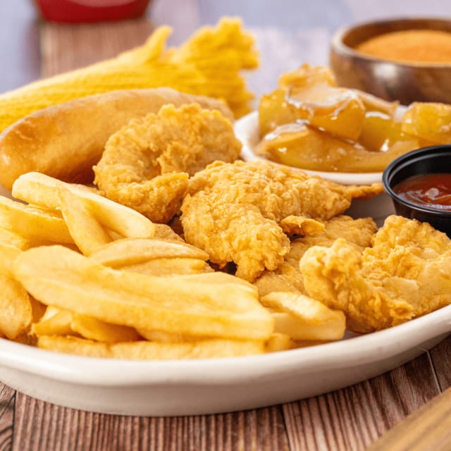 4 PC Chicken Tender Dinner.