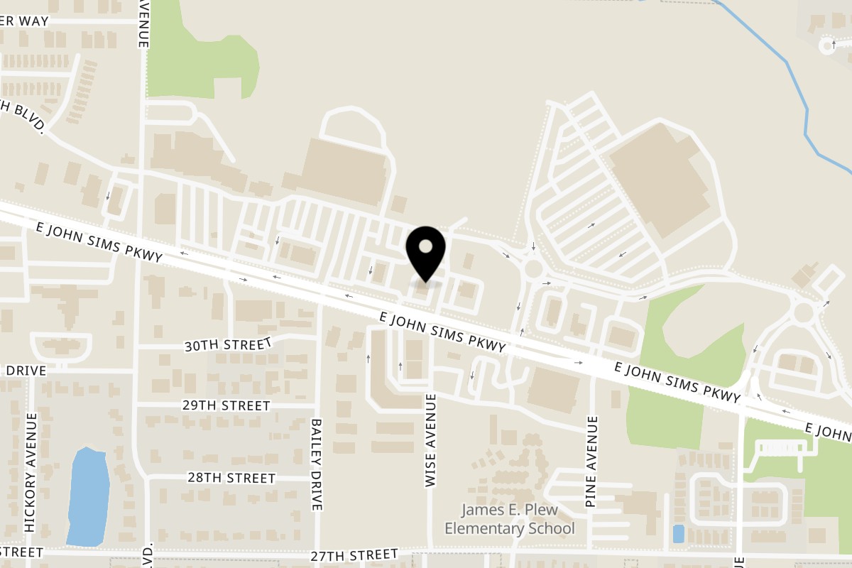 Map showing the location of PoFolks PoFolks-Niceville, FL on 1170 E John Sims Pkwy, Niceville, FL 32578 in Niceville